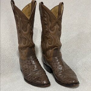 Men's Brown Leather Cowboy Boots